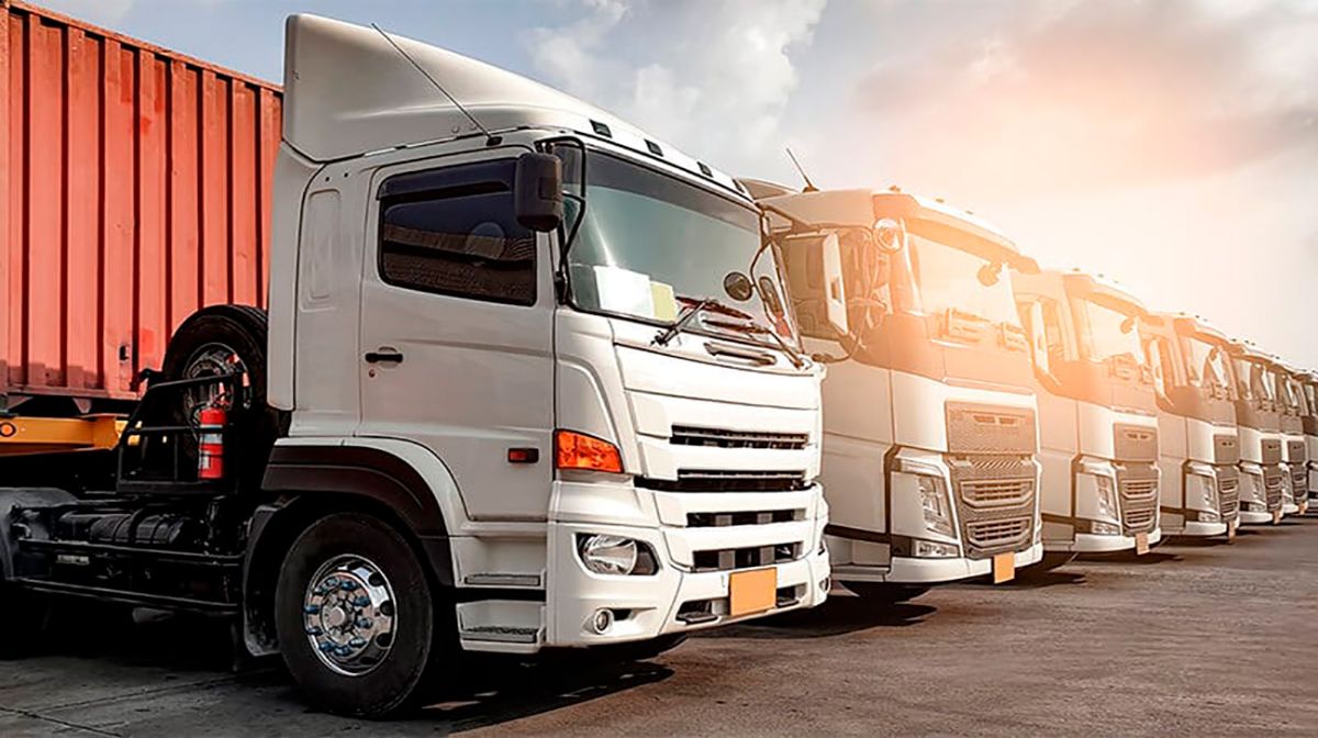 Fleet of trucks